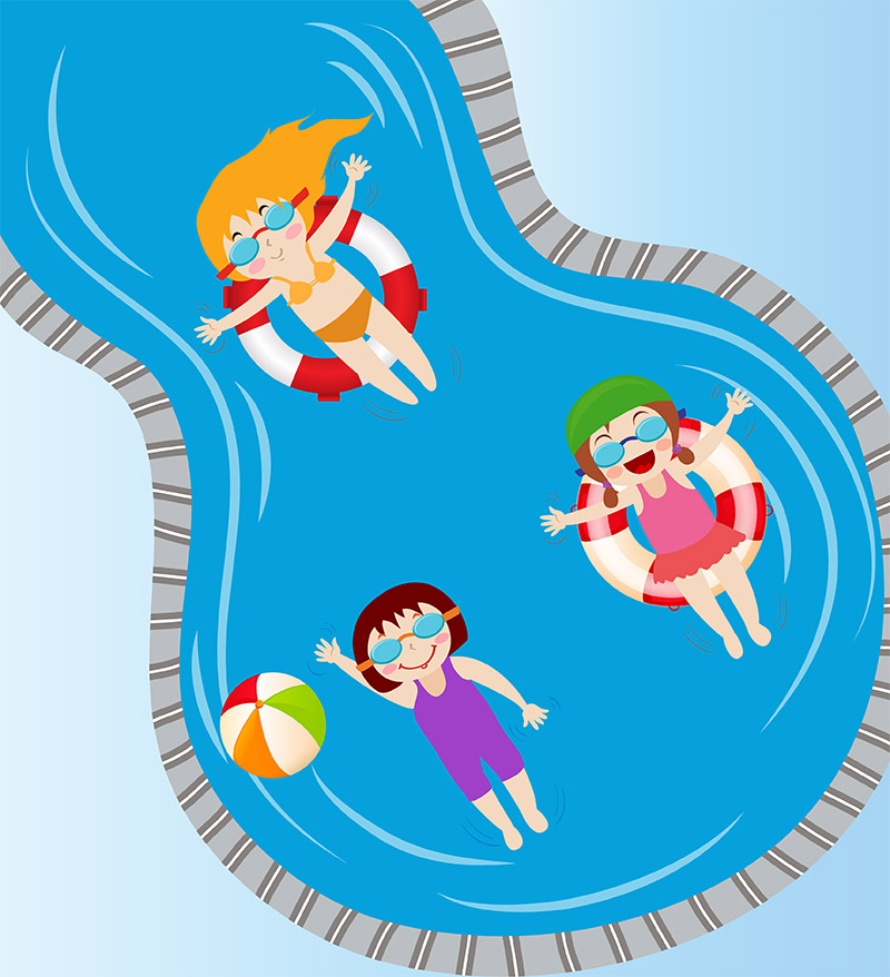 幼稚園プールのイメージ図