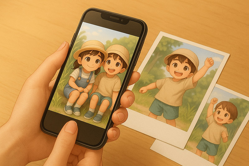 デジタルデータがなくてもプリント写真で大丈夫？