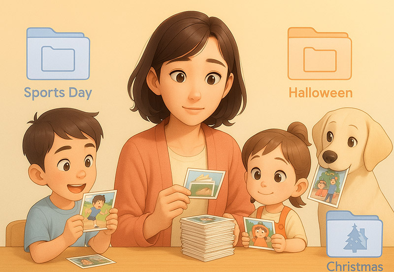 思い出をすべて詰め込みたい-写真がありすぎる