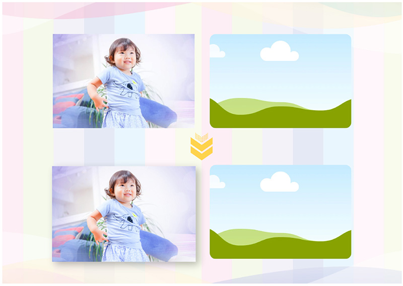 Canvaドロップシャドウのイメージ