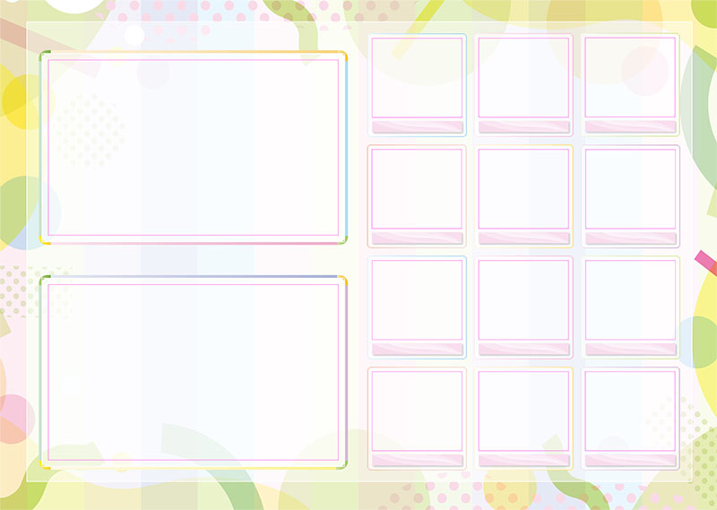 卒園アルバム キャンバテンプレート100