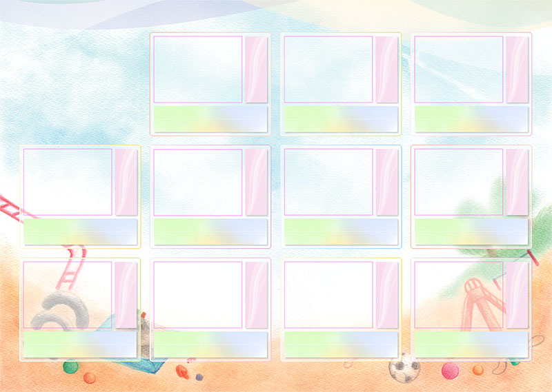 卒園アルバム キャンバテンプレート101