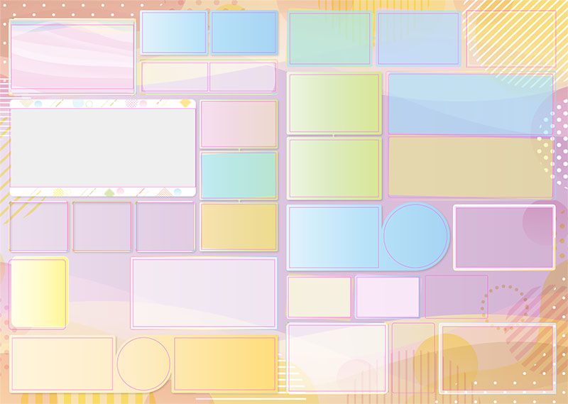 卒園アルバム キャンバテンプレート27