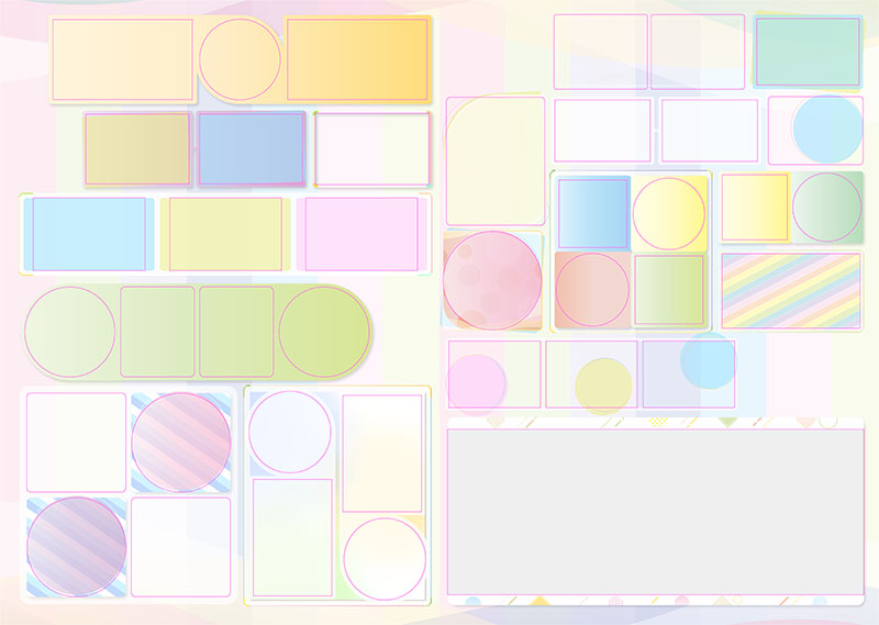 卒園アルバム キャンバテンプレート63