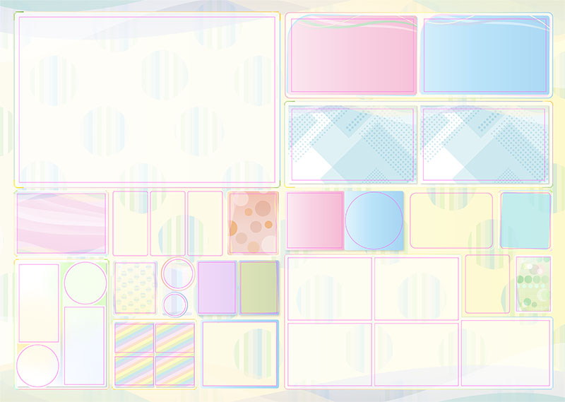 卒園アルバム キャンバテンプレート65