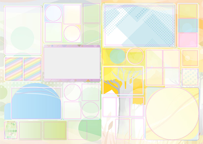 卒園アルバム キャンバテンプレート67