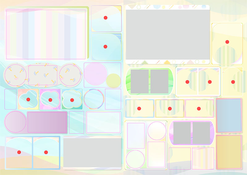 卒園アルバム キャンバテンプレート6