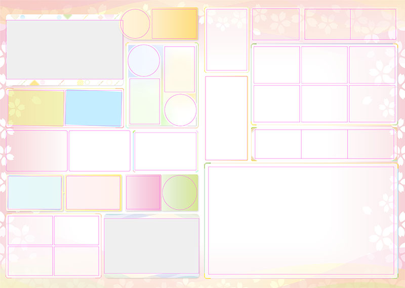 卒園アルバム キャンバテンプレート74