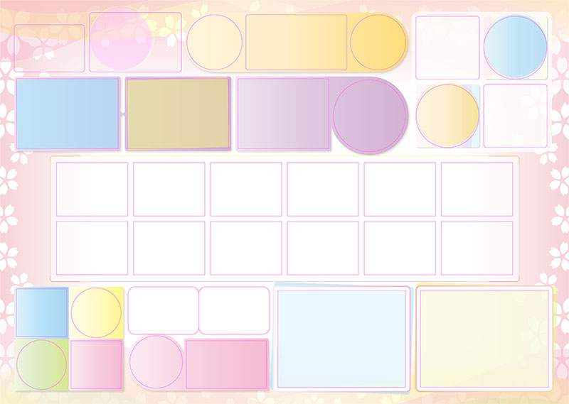 卒園アルバム キャンバテンプレート77