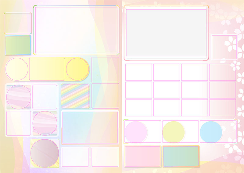 卒園アルバム キャンバテンプレート78