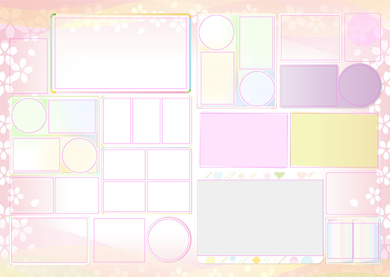 卒園アルバム キャンバテンプレート79