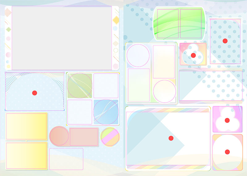 卒園アルバム キャンバテンプレート7