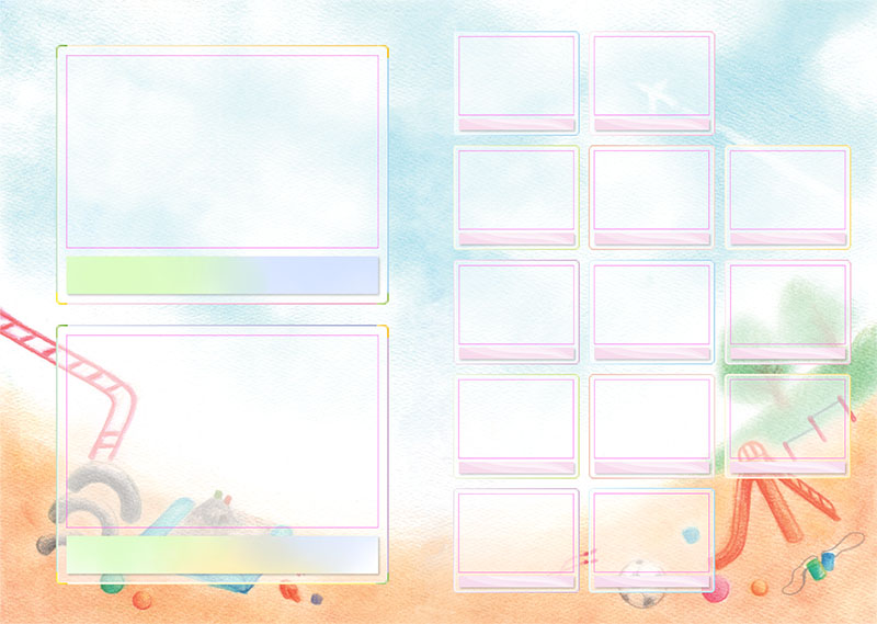 卒園アルバム キャンバテンプレート85