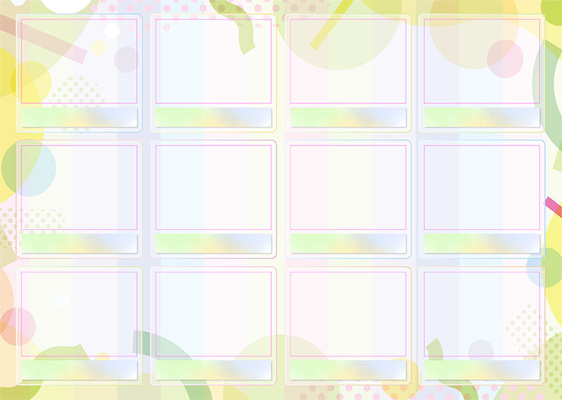 卒園アルバム キャンバテンプレート86