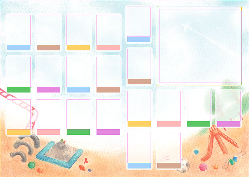 卒園アルバム キャンバテンプレート91