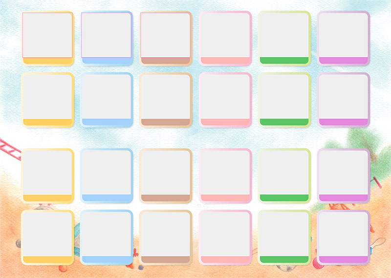 卒園アルバム キャンバテンプレート93