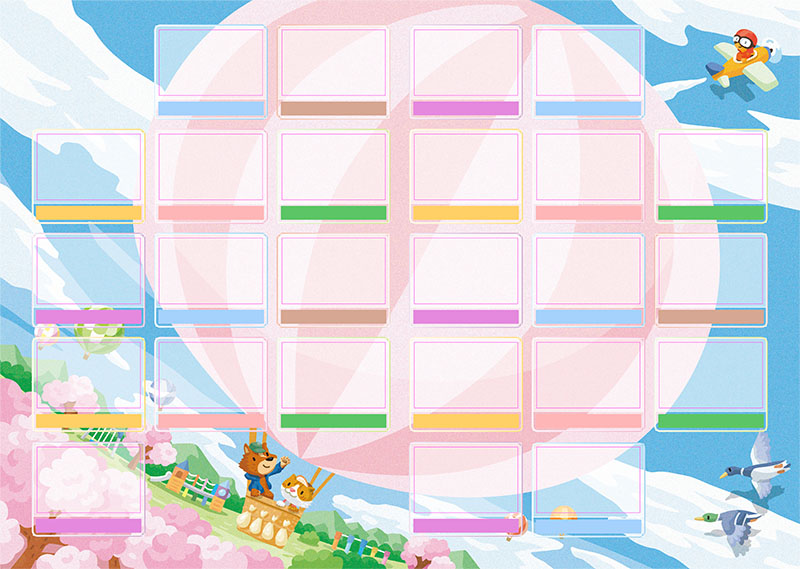 卒園アルバム キャンバテンプレート96