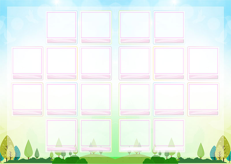 卒園アルバム キャンバテンプレート98